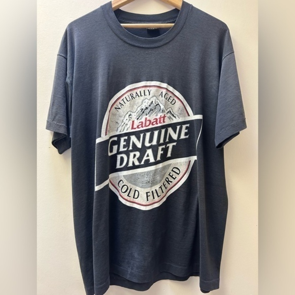 Labatt Genuine Draft Vintage Beer Tee Shirt XL